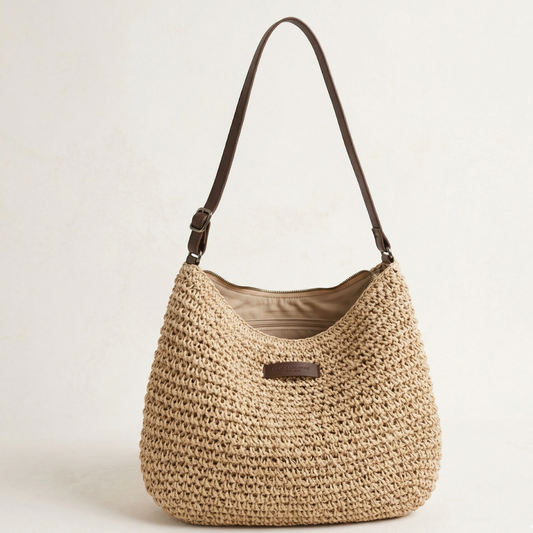 Loto | Bolso Trenzado Elegante - Arena