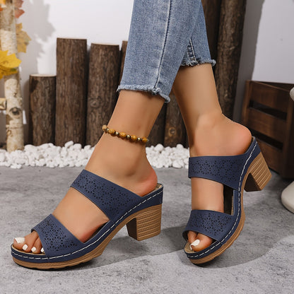 GLAMOR | Sandalias ortopédicas con tacón Cerdeña