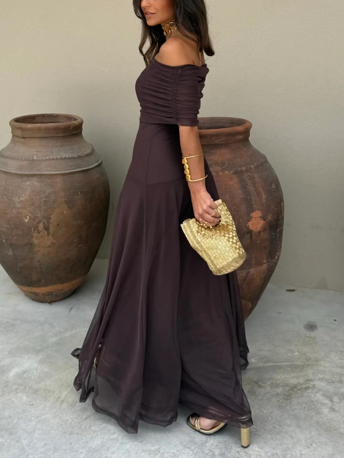 Mara | Vestido hombros descubiertos