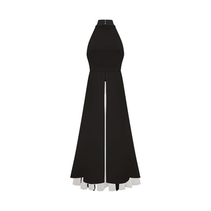 Atenea | Vestido largo con capas espalda abierta