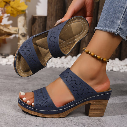 GLAMOR | Sandalias ortopédicas con tacón Cerdeña