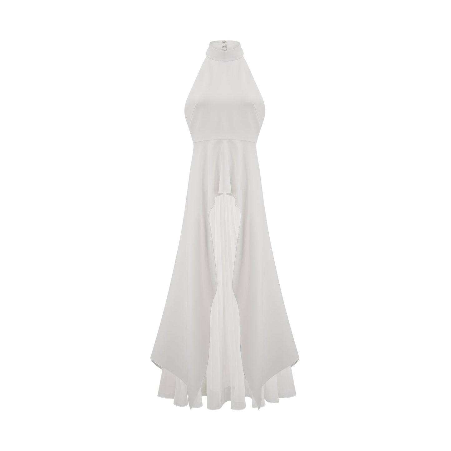 Atenea | Vestido largo con capas espalda abierta