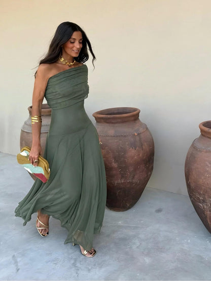 Mara | Vestido hombros descubiertos