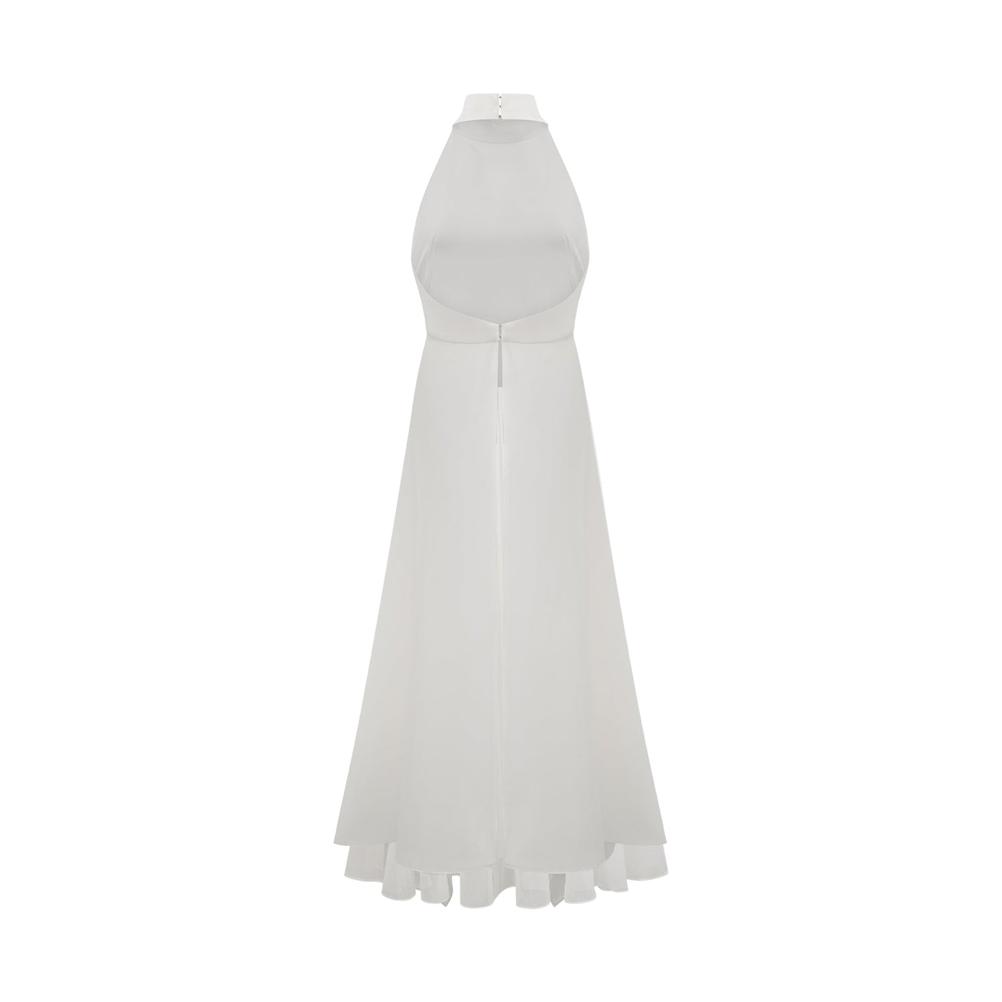 Atenea | Vestido largo con capas espalda abierta