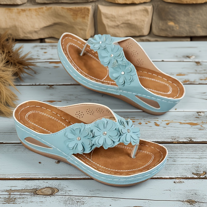 GLAMOR | Sandalias comodas flores Maui