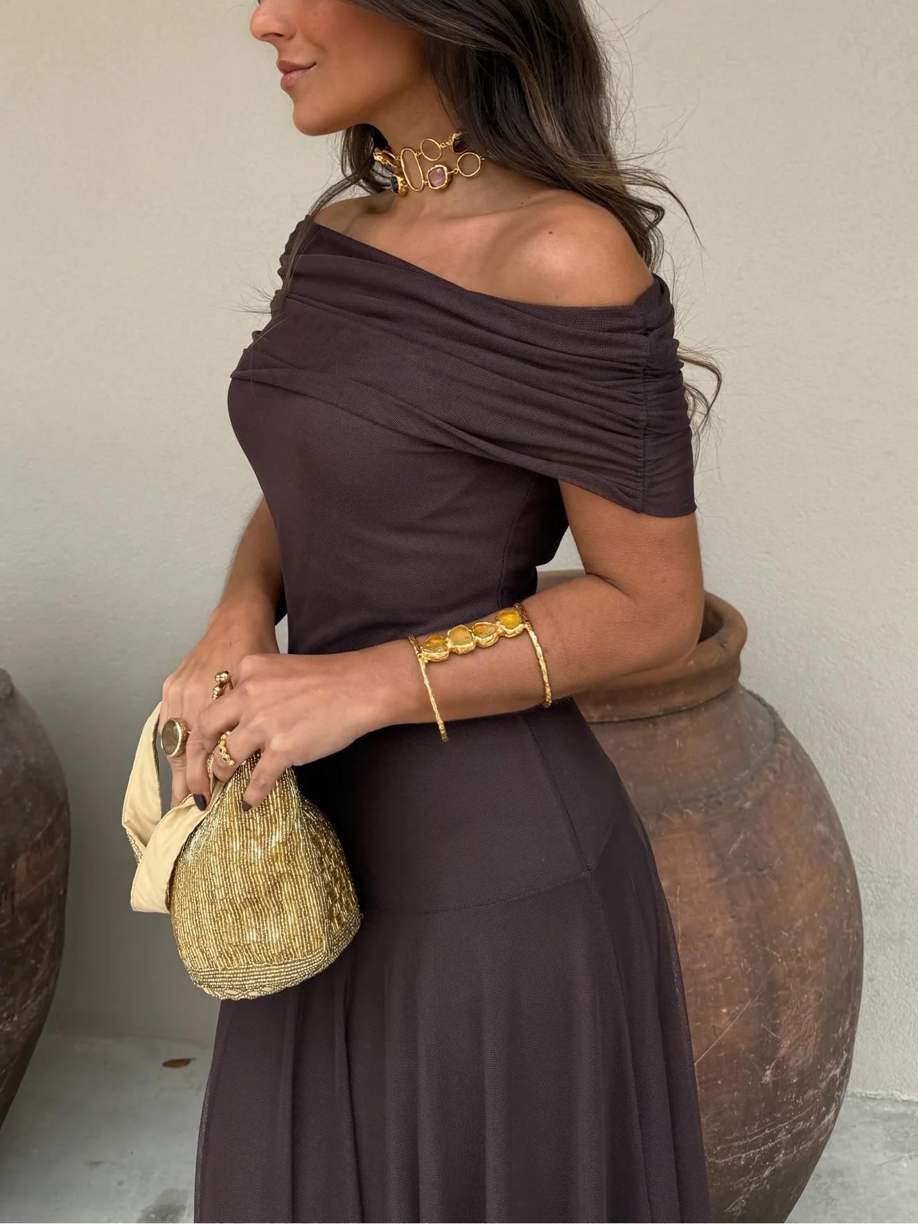 Mara | Vestido hombros descubiertos