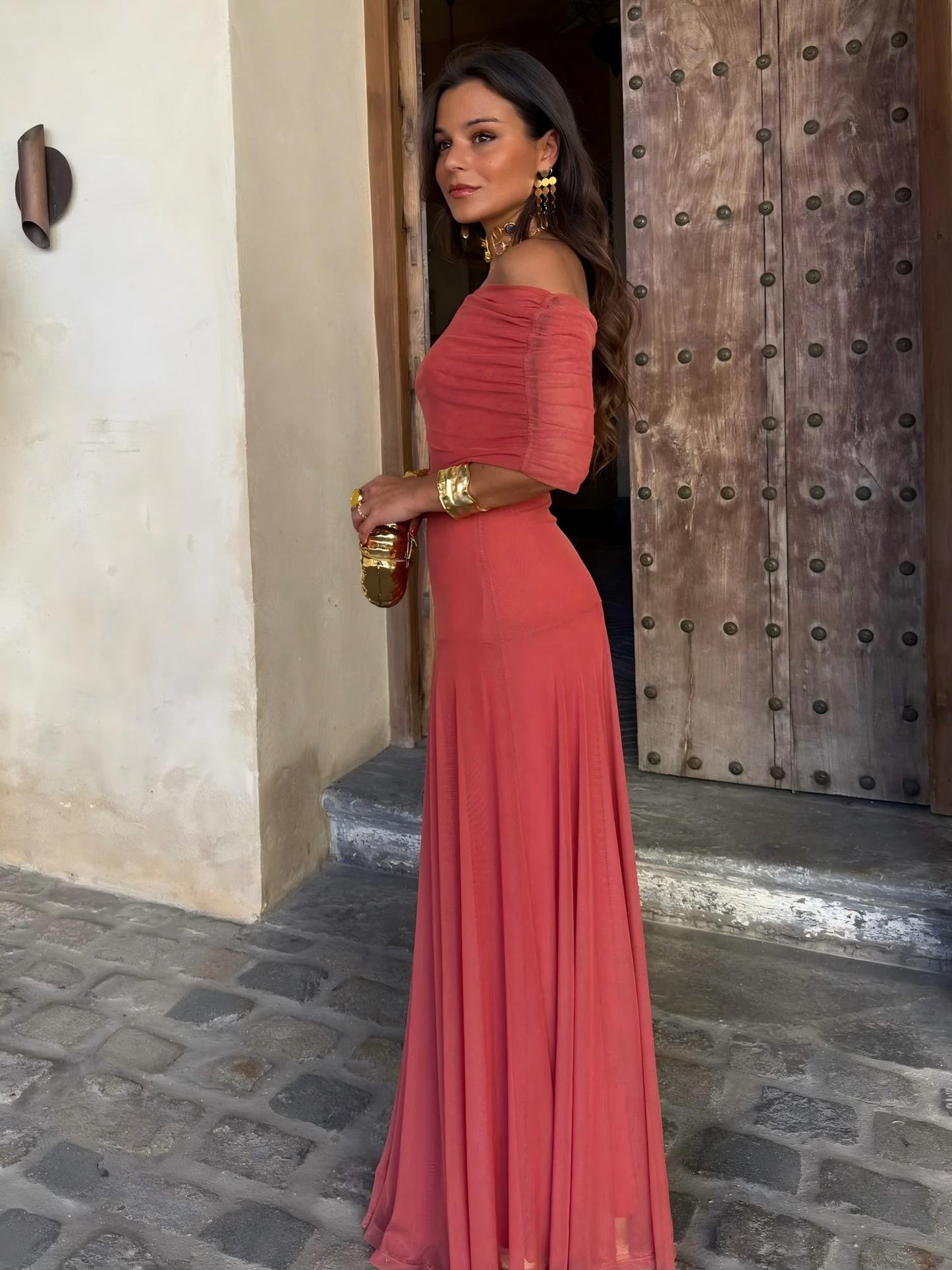 Mara | Vestido hombros descubiertos