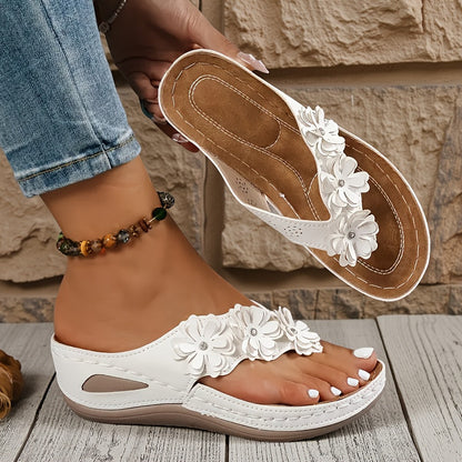 GLAMOR | Sandalias comodas flores Maui
