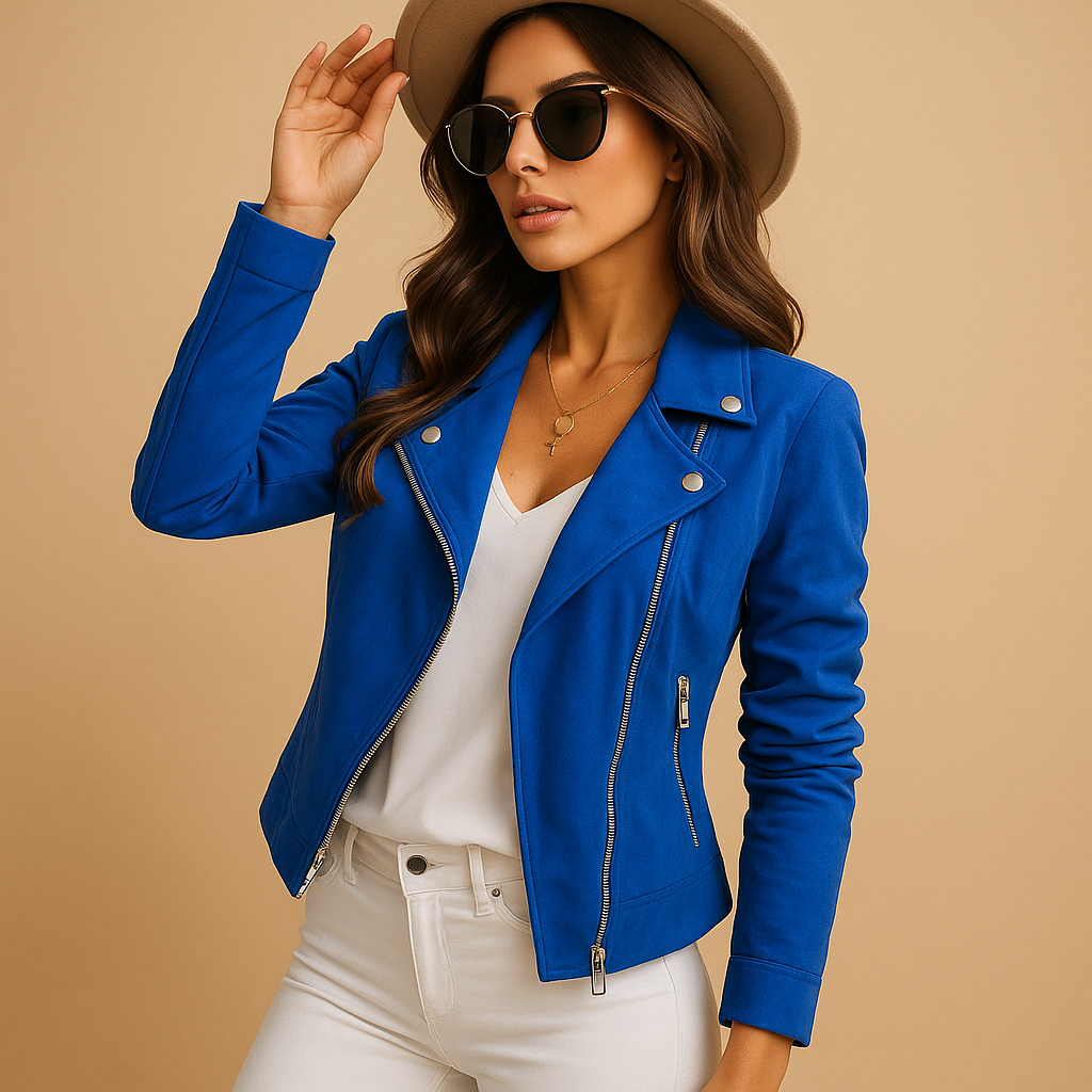 Velura | Americana casual con cremallera y manga larga