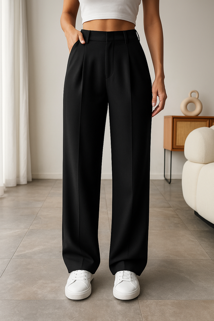 Doue | Pantalones elegantes de pierna ancha