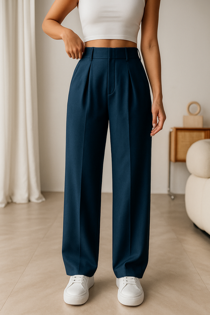 Doue | Pantalones elegantes de pierna ancha