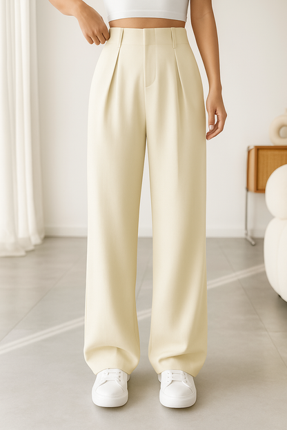 Doue | Pantalones elegantes de pierna ancha