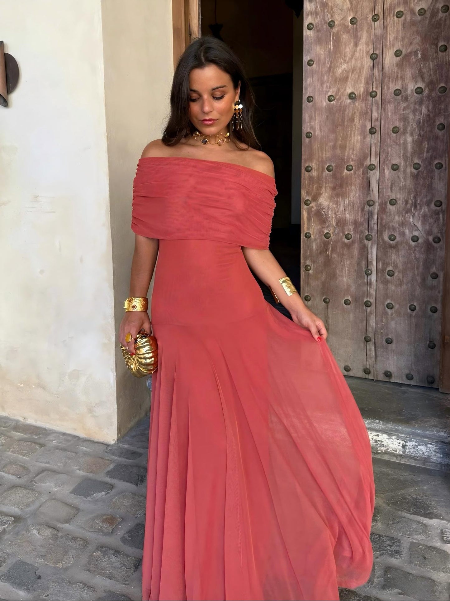 Mara | Vestido hombros descubiertos