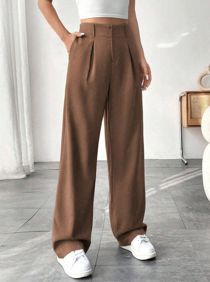 Doue | Pantalones elegantes de pierna ancha