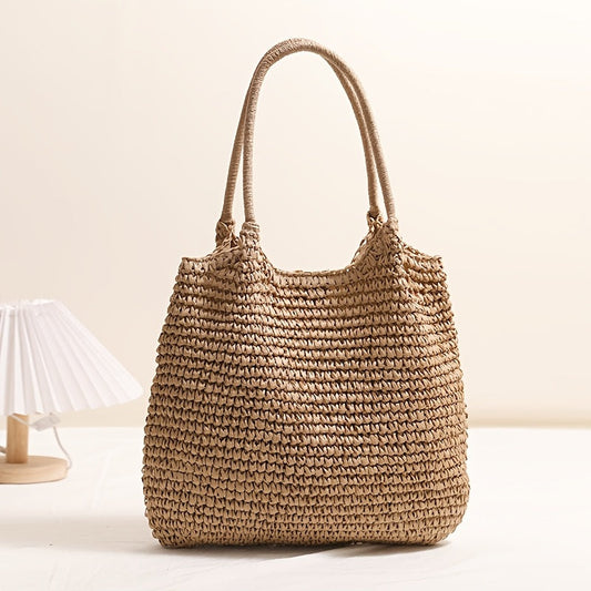 Gardenia | Bolso de Paja Trenzada - Avellana