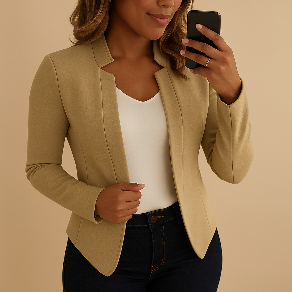 Calista | Americana ligera con cuello de muesca