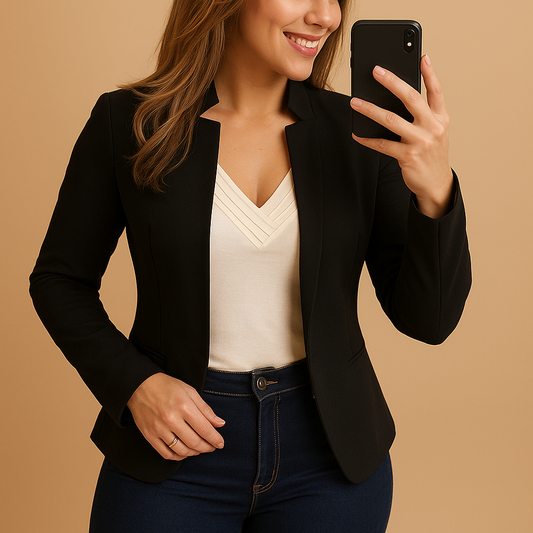 Calista | Americana ligera con cuello de muesca