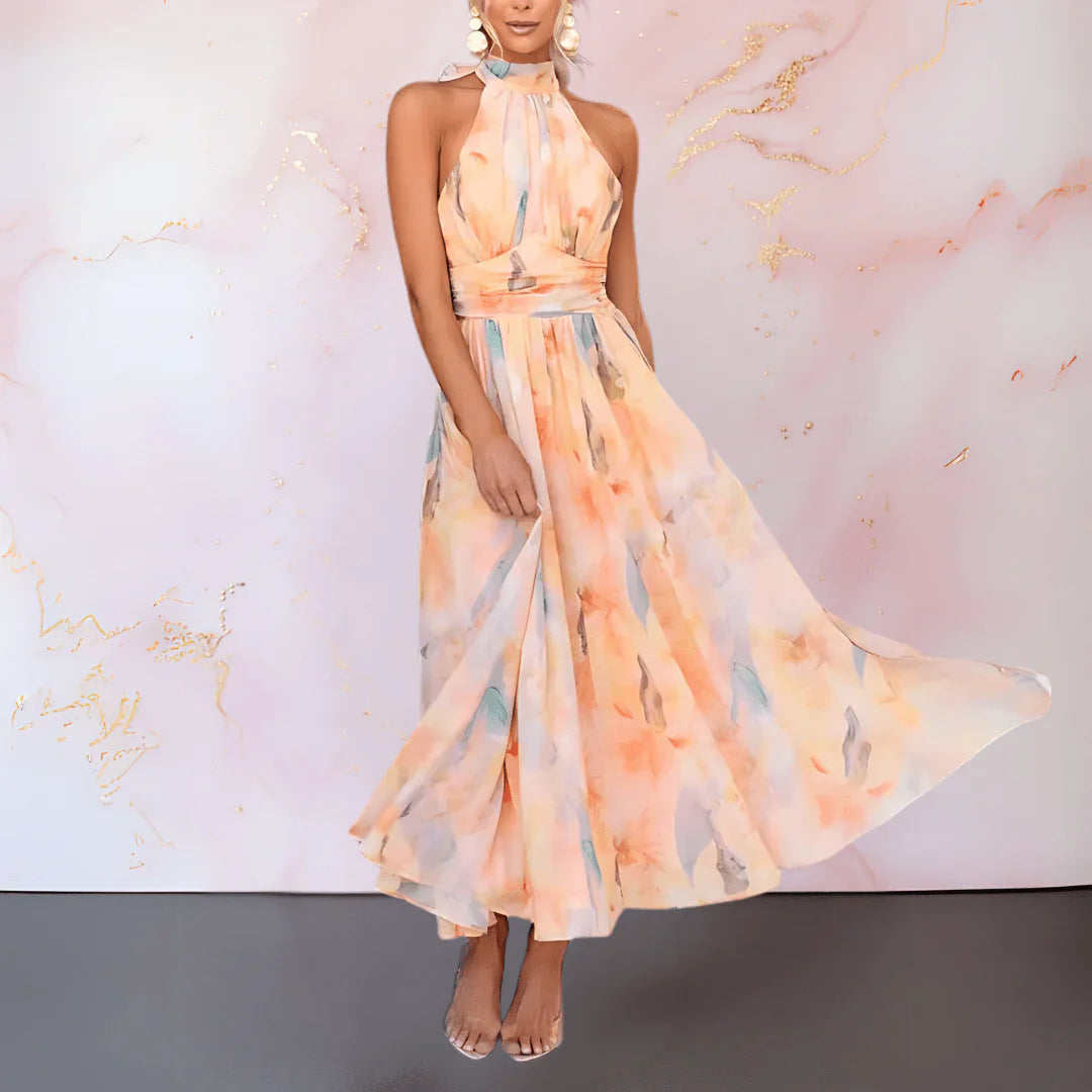 Angela | Vestido elegante con estampado