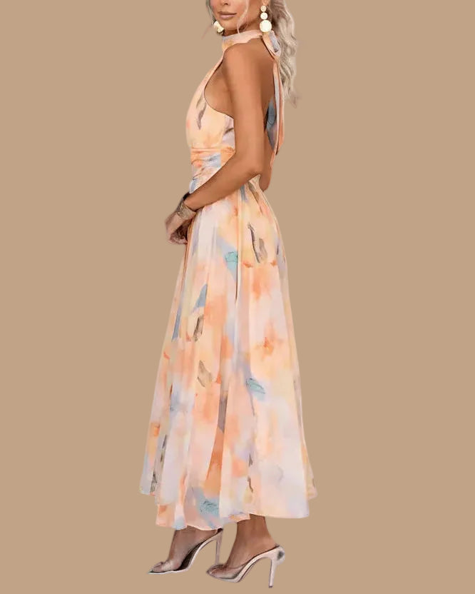 Angela | Vestido elegante con estampado