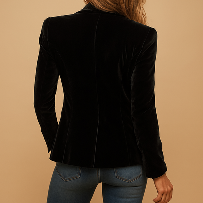 Rosé | Americana slim fit retro con solapas y bolsillos