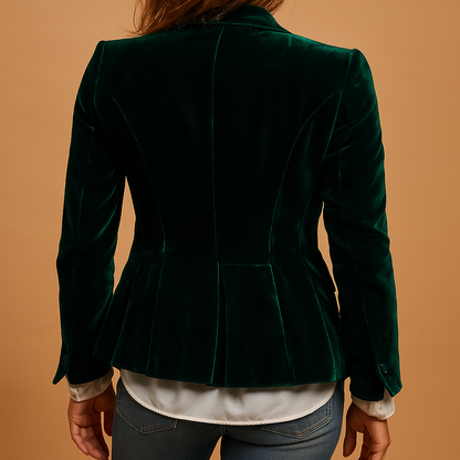 Rosé | Americana slim fit retro con solapas y bolsillos