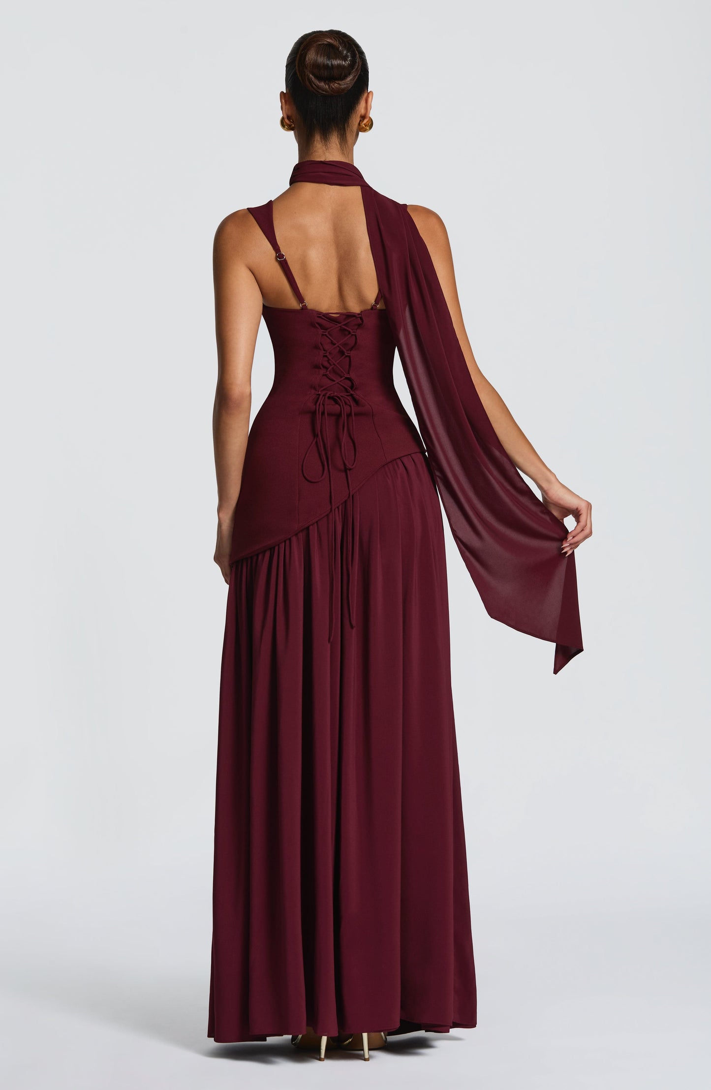 Artemisa | Vestido largo escote cuadrado y abertura lateral