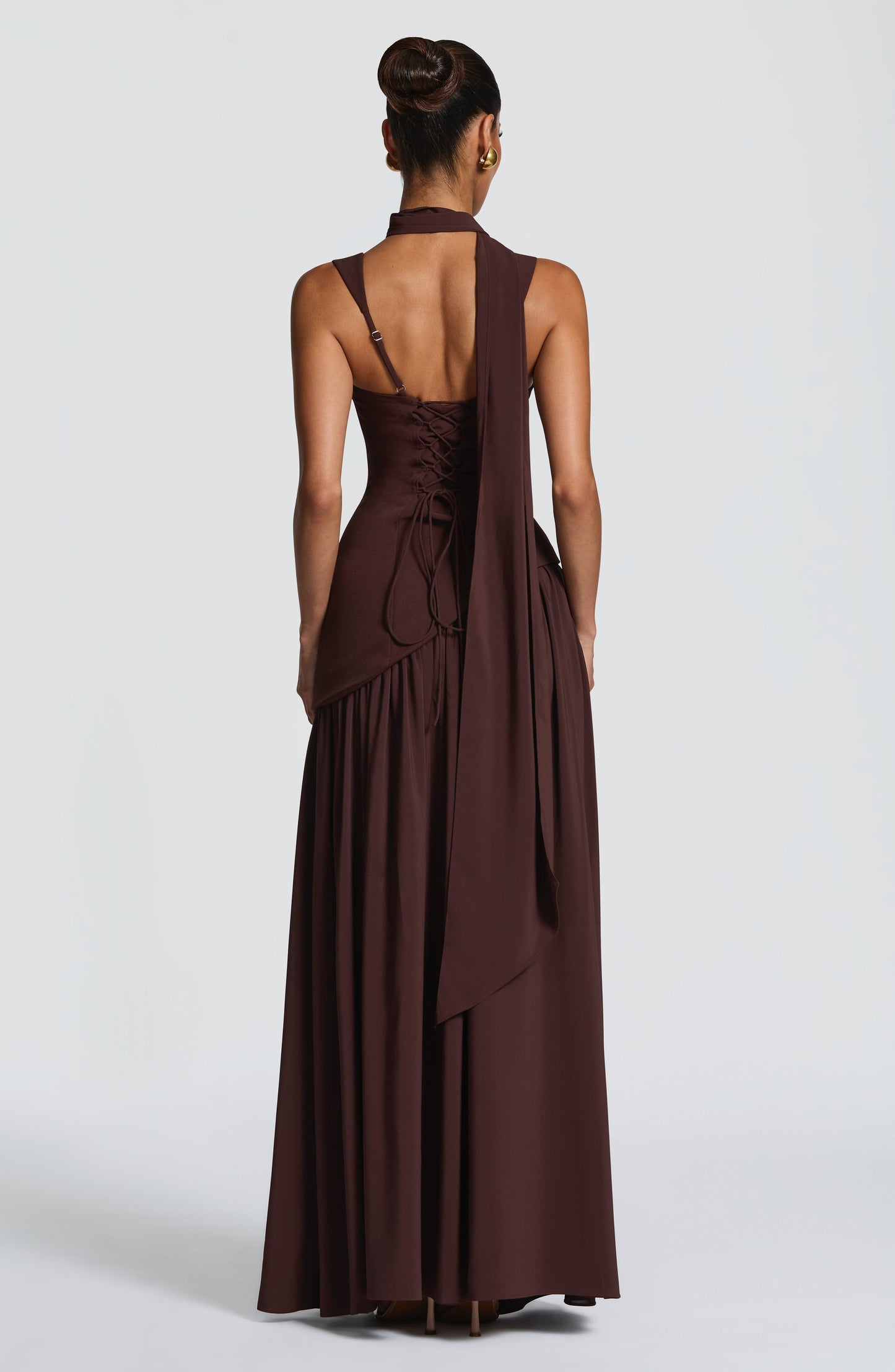 Artemisa | Vestido largo escote cuadrado y abertura lateral